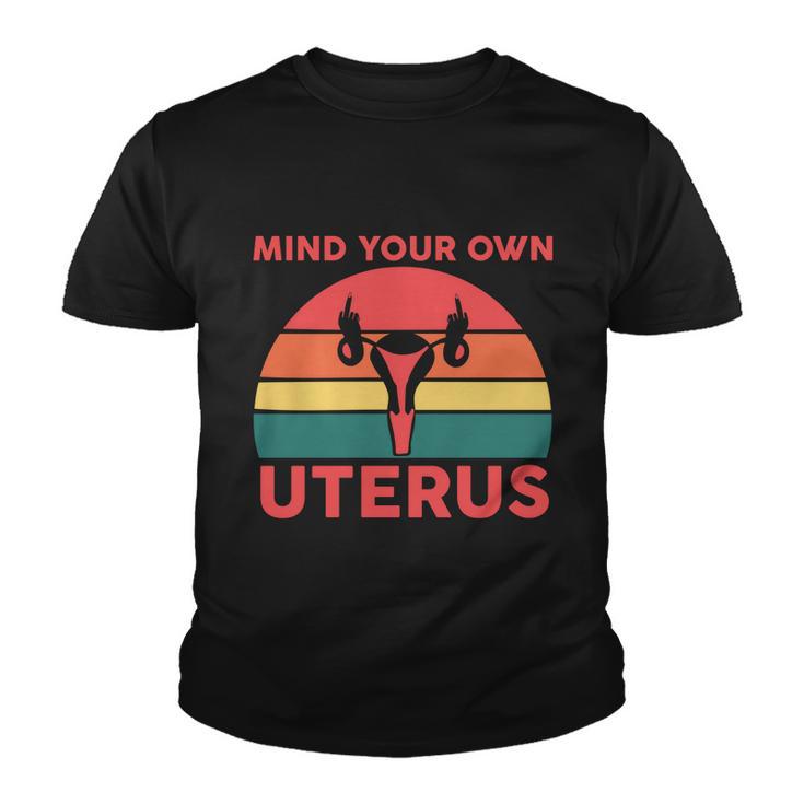 Uterus Shows Middle Finger Feminist Feminism Gift Youth T-shirt