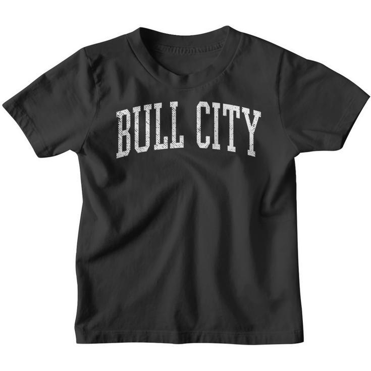 Varsity Distressed Bull City  Youth T-shirt