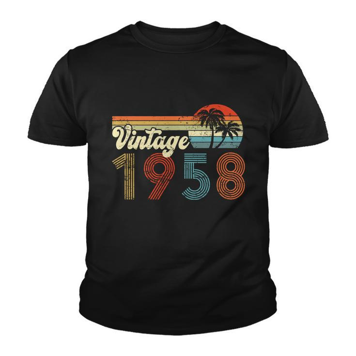 Vintage 1958 Made In 1958 64Th Birthday Gift 64 Year Old Youth T-shirt