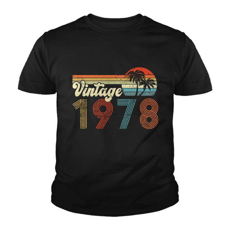 Vintage 1978 Made In 1978 44Th Birthday Gift 44 Year Old Youth T-shirt