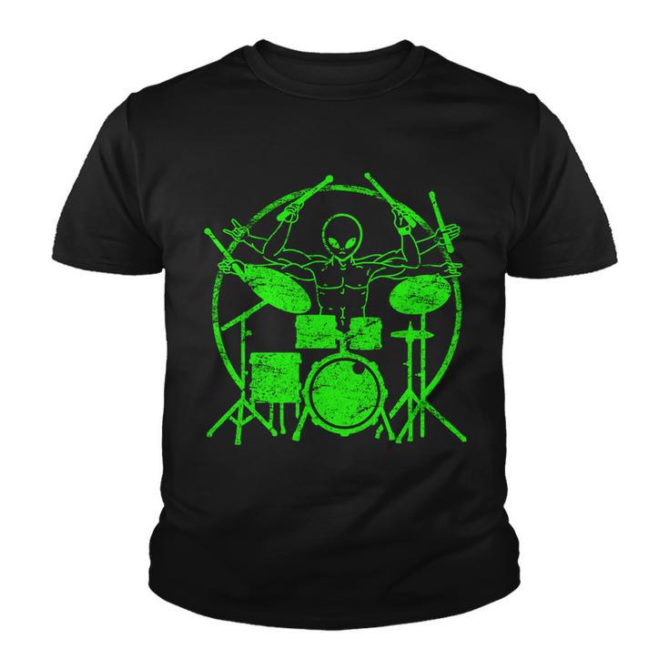 Vintage Alien Drummer Youth T-shirt