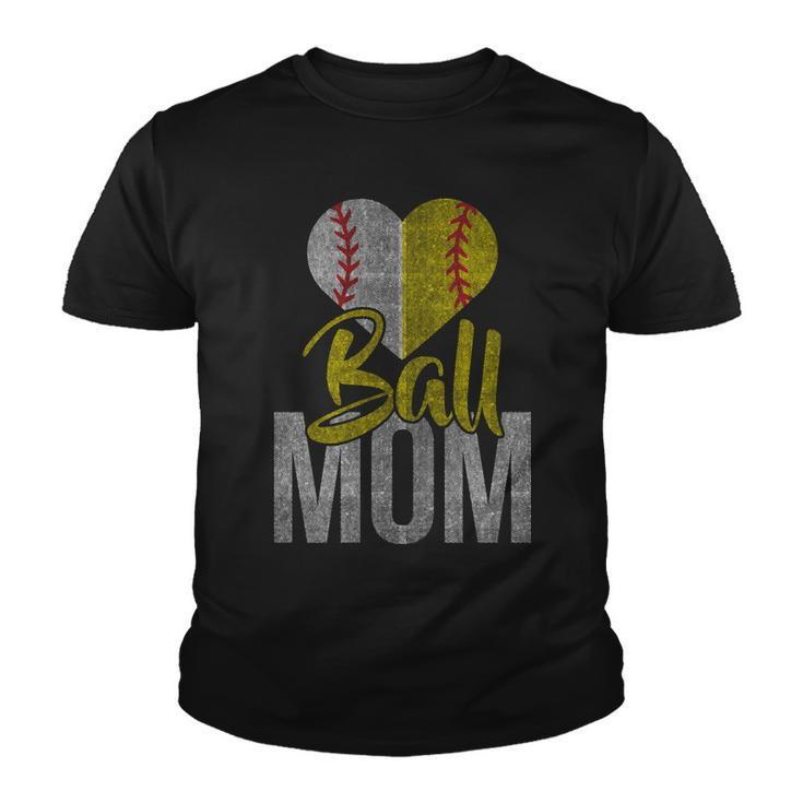 Vintage Baseball Mom Youth T-shirt