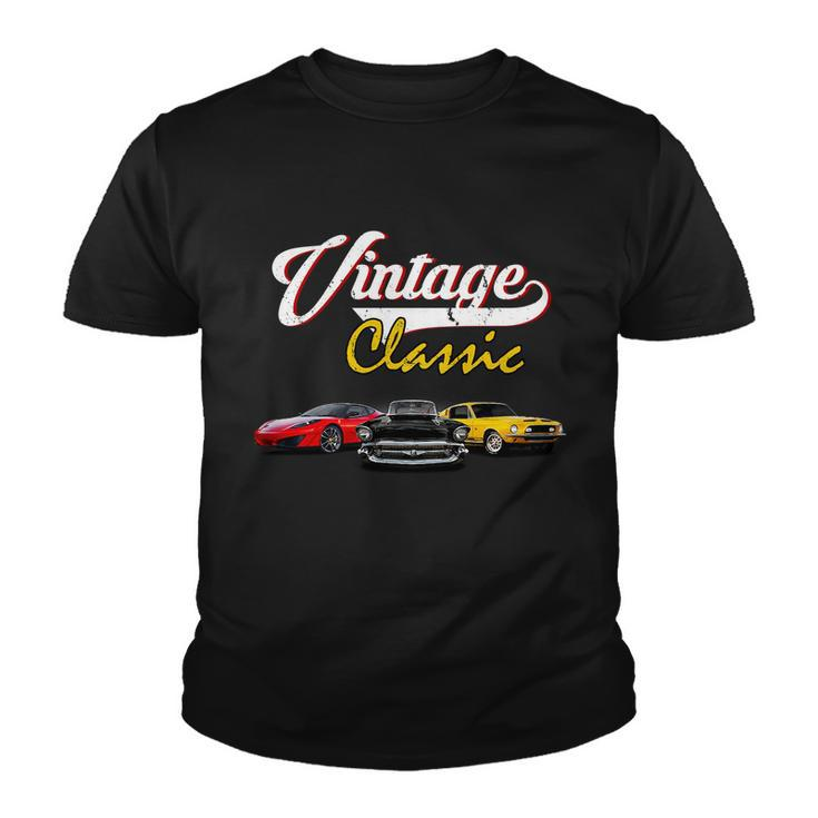 Vintage Classic Oldies Cars  Youth T-shirt