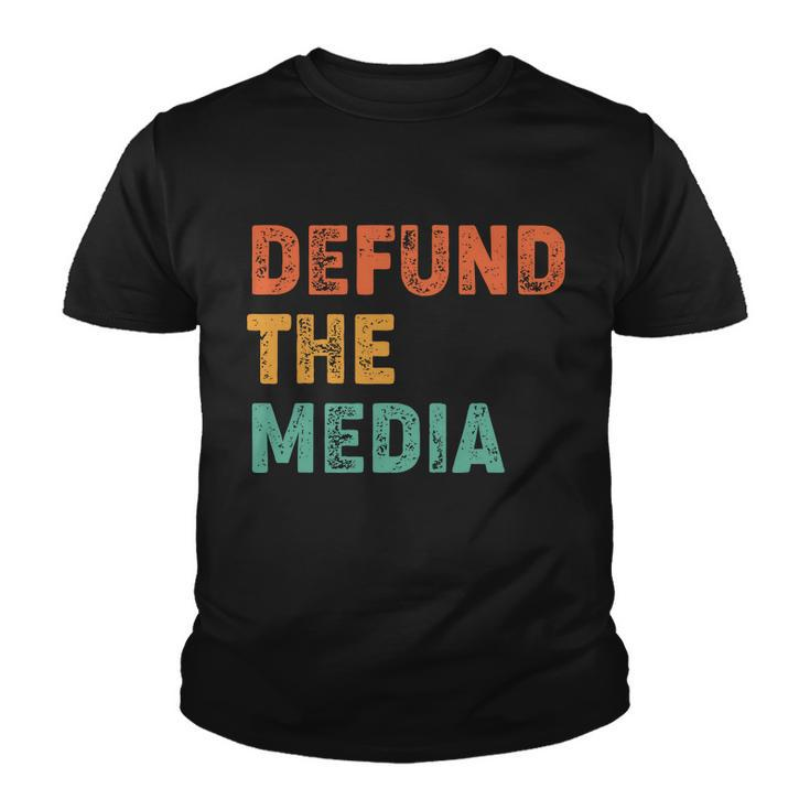 Vintage Defund The Media Tshirt Youth T-shirt