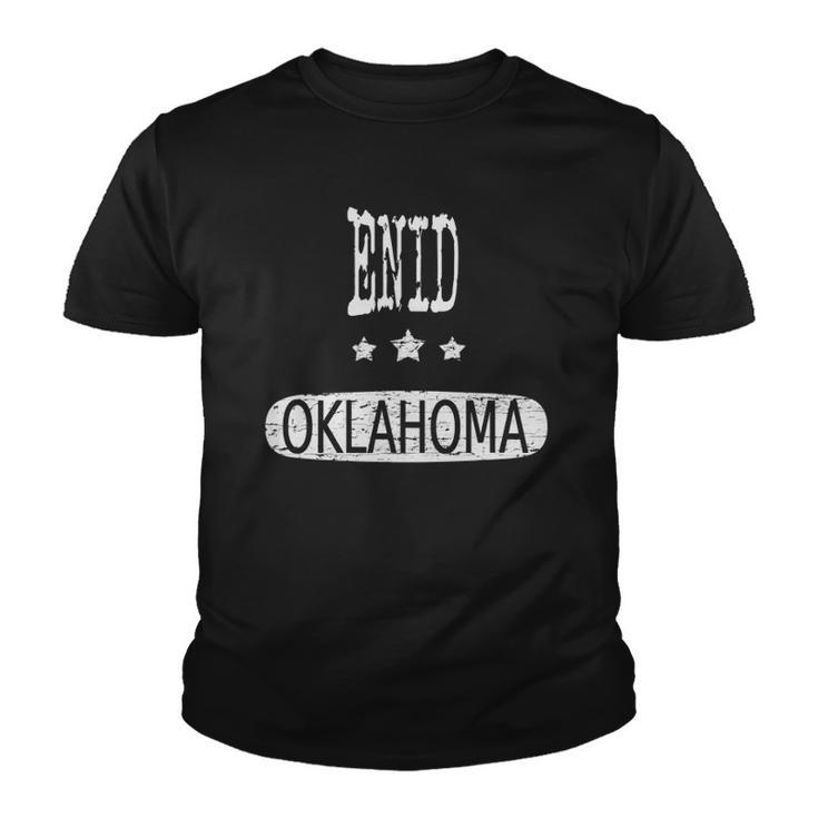 Vintage Enid Oklahoma Home Roots Youth T-shirt