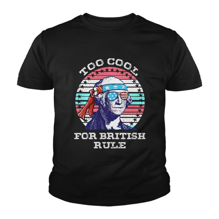 Vintage George Washington Too Cool For British Rule Youth T-shirt