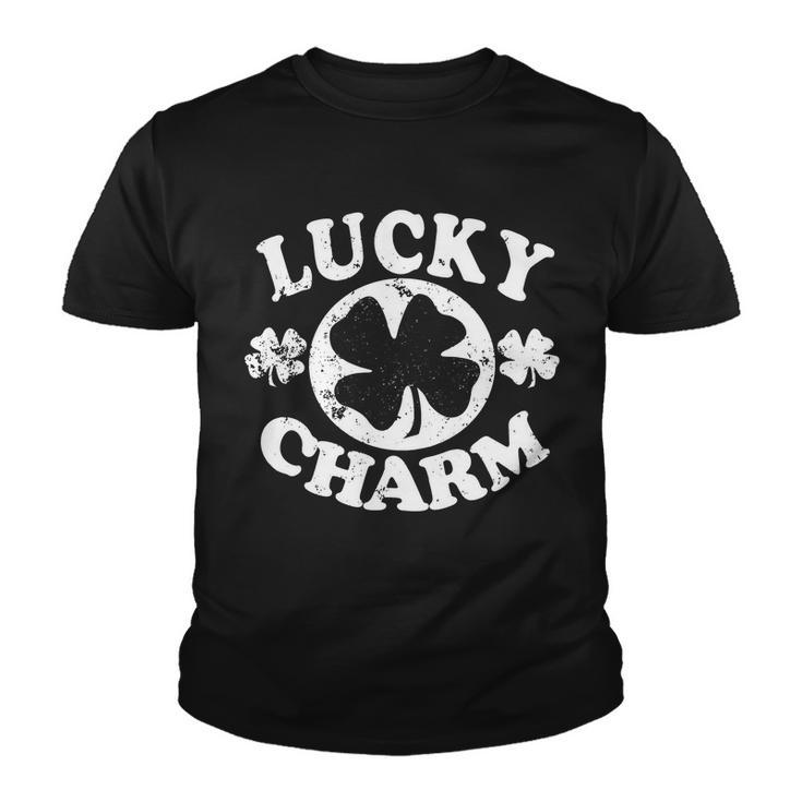 Vintage Lucky Charm Irish Clover Youth T-shirt