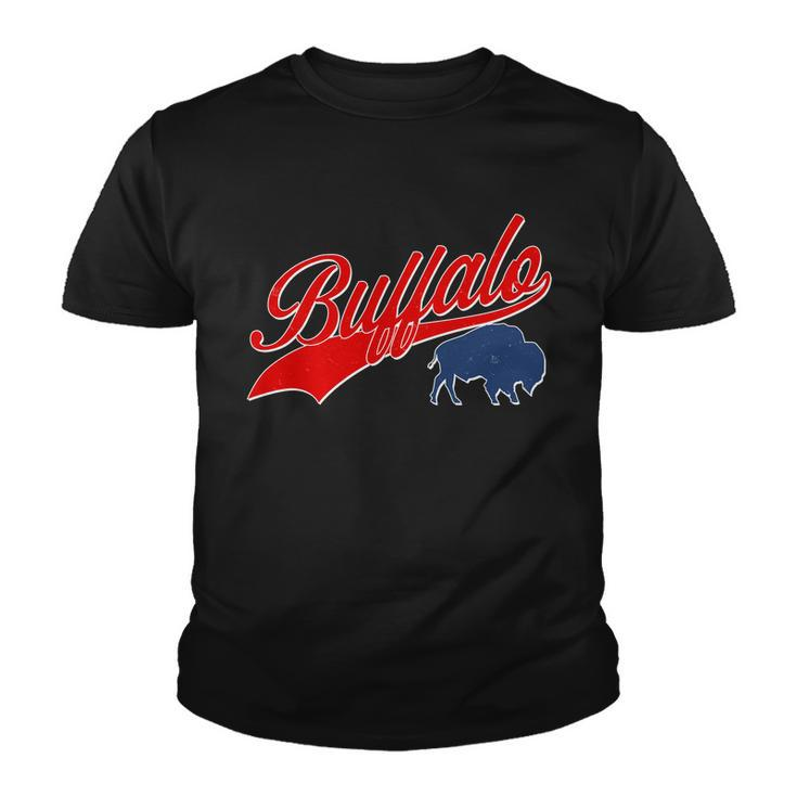 Vintage New York Buffalo Football Logo Youth T-shirt