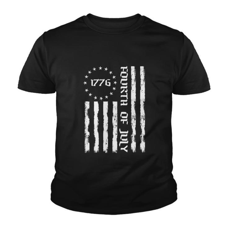 Vintage Patriotic Flag Funny Fourth Of July 4Th Of July Youth T-shirt