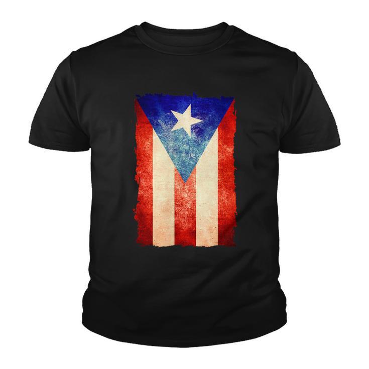 Vintage Puerto Rico Flag V2 Youth T-shirt