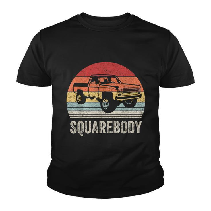 Vintage Retro Classic Square Body Squarebody Truck Tshirt Youth T-shirt