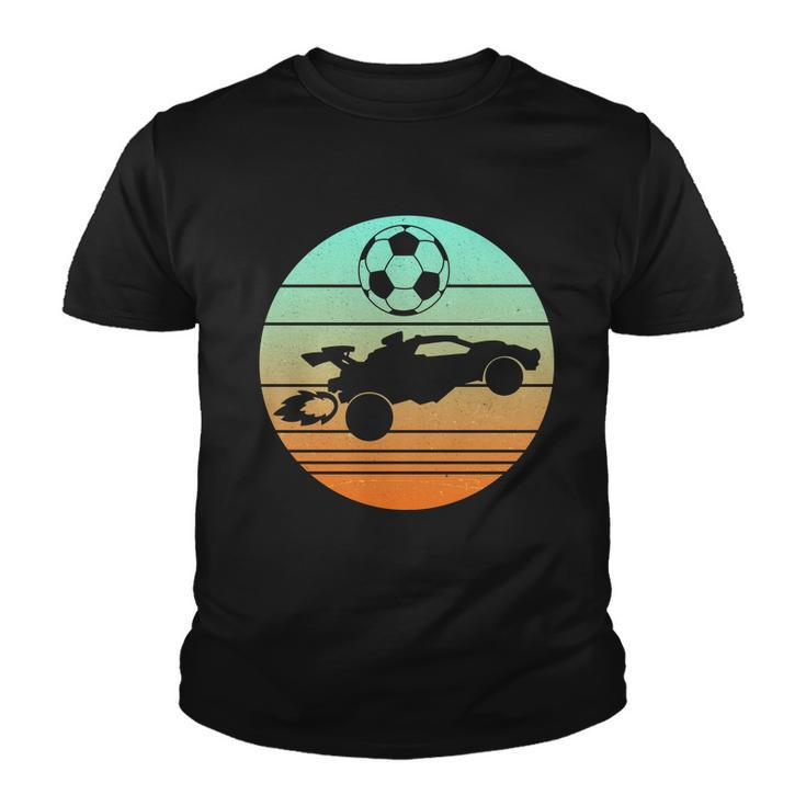 Vintage Rocket Rc Soccer Car League Gamer Youth T-shirt