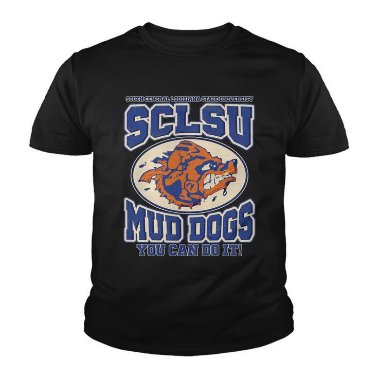 Vintage Sclsu Mud Dogs Classic Football Youth T-shirt