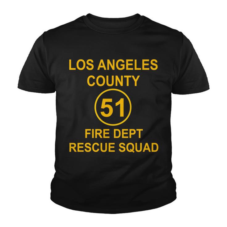 Vintage Squad 51 Fire Dept Tshirt Youth T-shirt