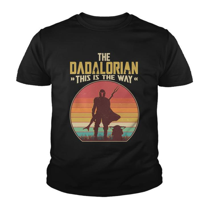 Vintage Styled The Dadalorian This Is The Way Tshirt Youth T-shirt