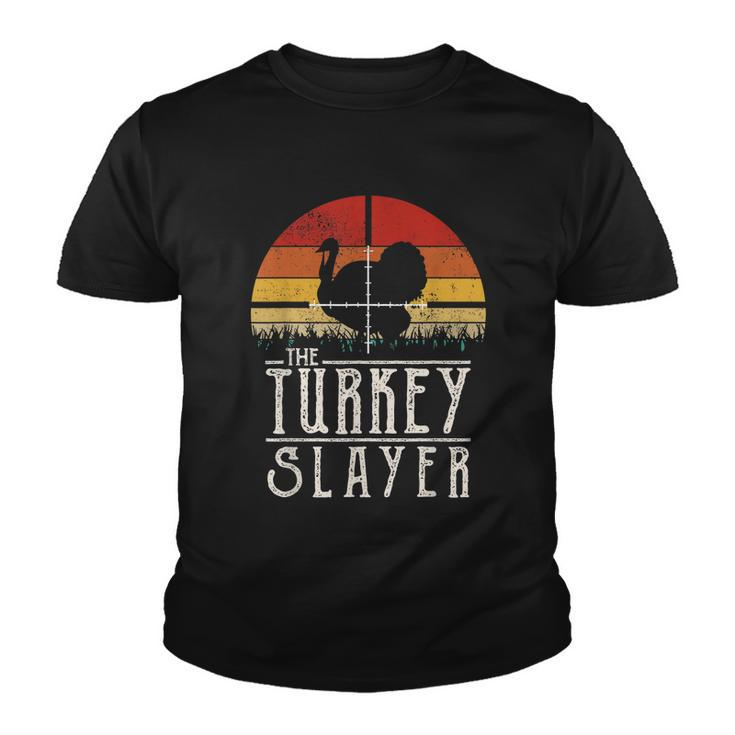 Vintage Sunset Retro Style Turkey Hunting Turkey Slayer Youth T-shirt