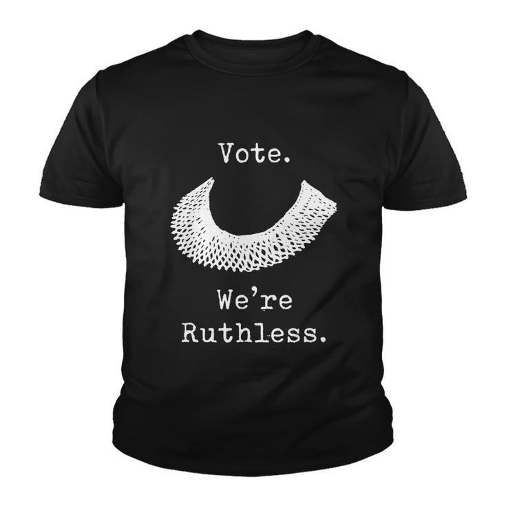 Vote Were Ruthless Rgb Feminist Pro Choice Youth T-shirt