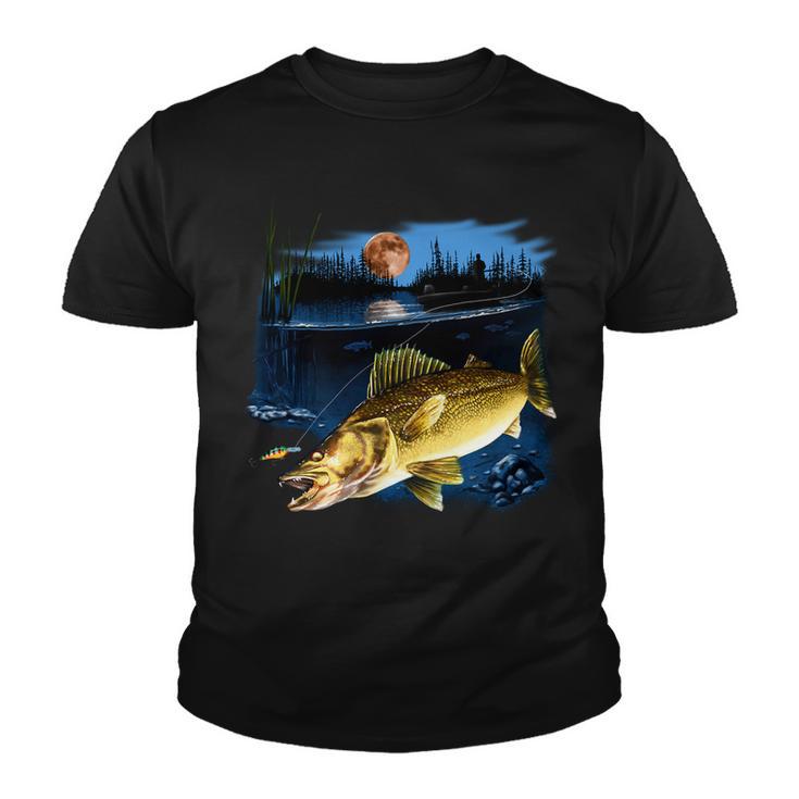 Walleye Moon Light Youth T-shirt