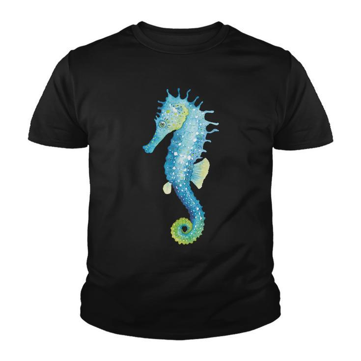 Watercolor Seahorse Tshirt V2 Youth T-shirt