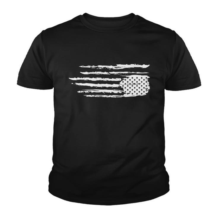 We Are Not Ok Upside Down Usa Flag In Distress Youth T-shirt