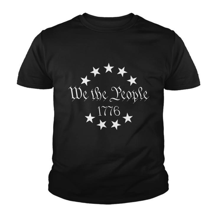 We The People Usa Preamble Constitution America 1776 American Flag Patriotic Youth T-shirt