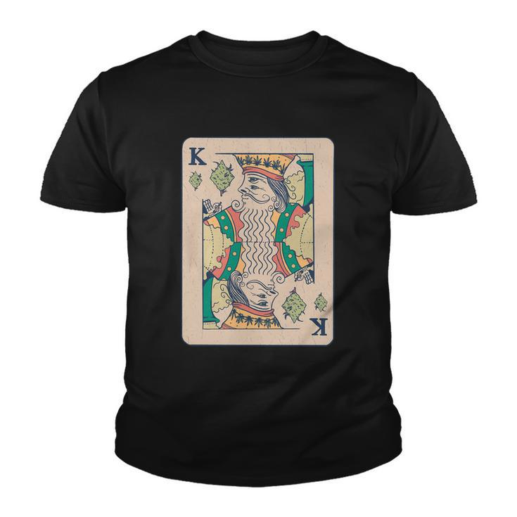 Weed King Poker Card Youth T-shirt