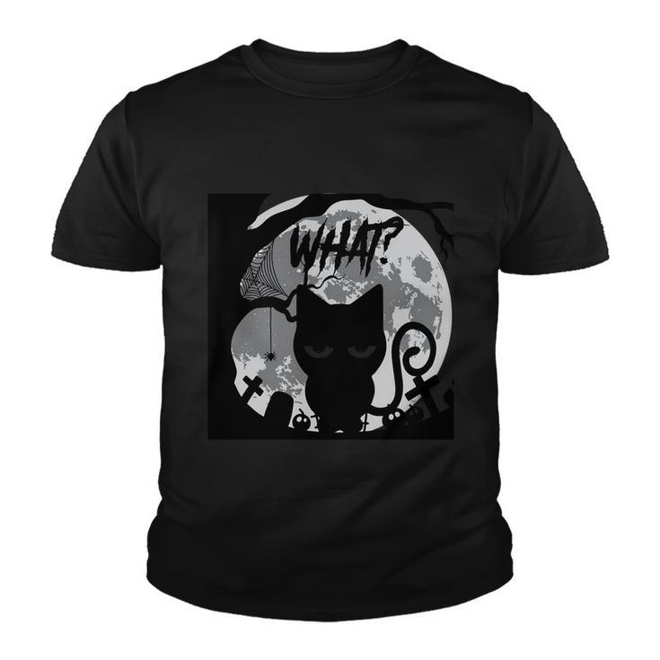 What Cat Funny Halloween Quote V2 Youth T-shirt