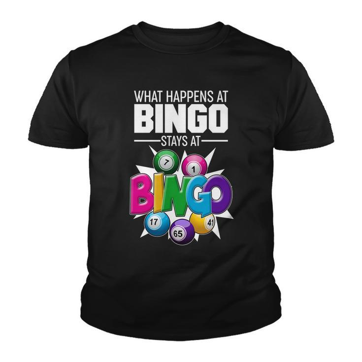 What Happens At Bingo Stays At Bingo Youth T-shirt