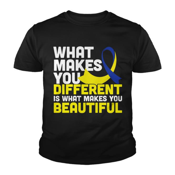 What Makes You Different Down Syndrome Awareness Tshirt Youth T-shirt