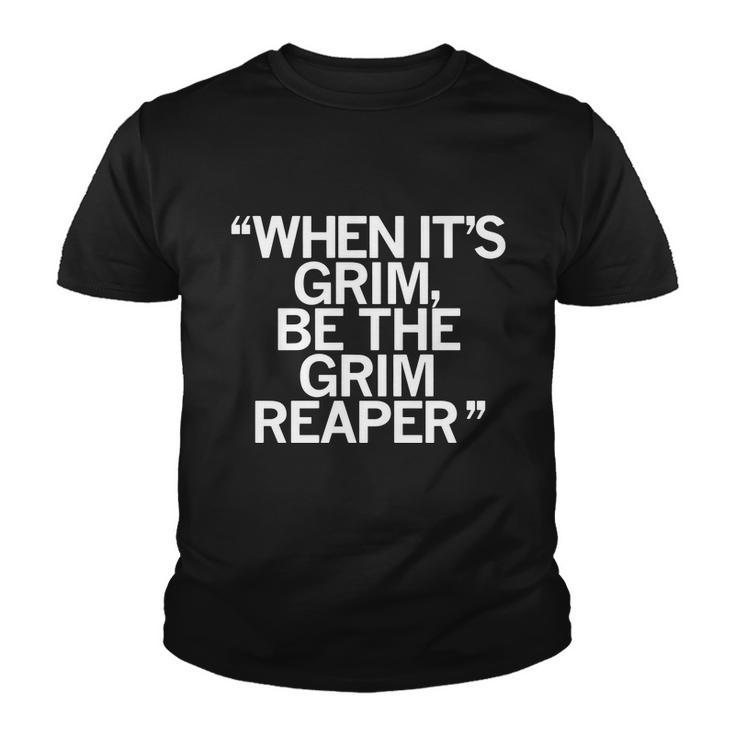 When Its Grim Be The Grim Reaper Chiefs 13 Seconds Youth T-shirt