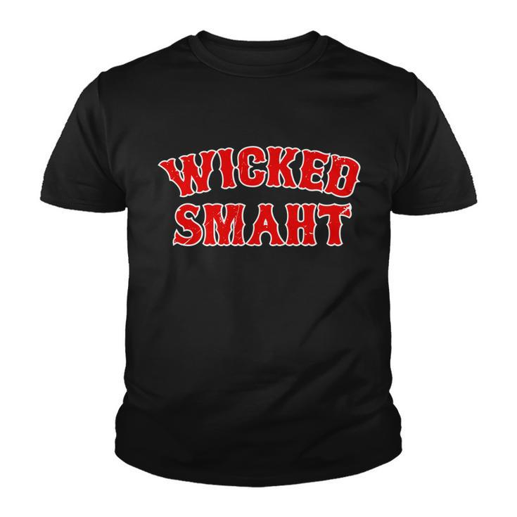 Wicked Smaht Smart Boston Massachusetts V2 Youth T-shirt