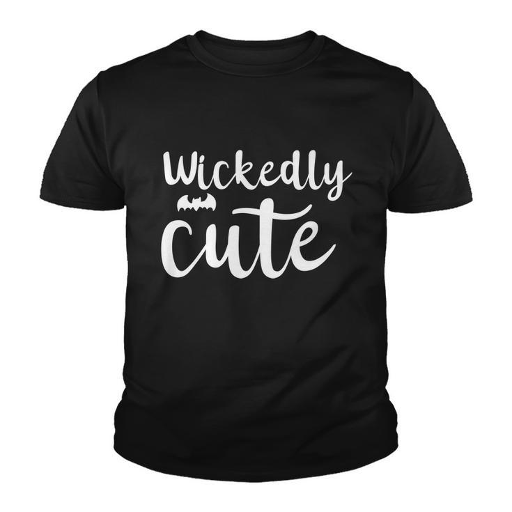 Wickedly Cute Funny Halloween Quote Youth T-shirt
