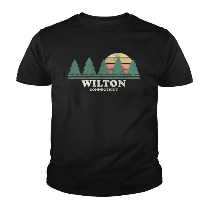 Wilton Ct Vintage Throwback Tee Retro 70S Design Youth T-shirt