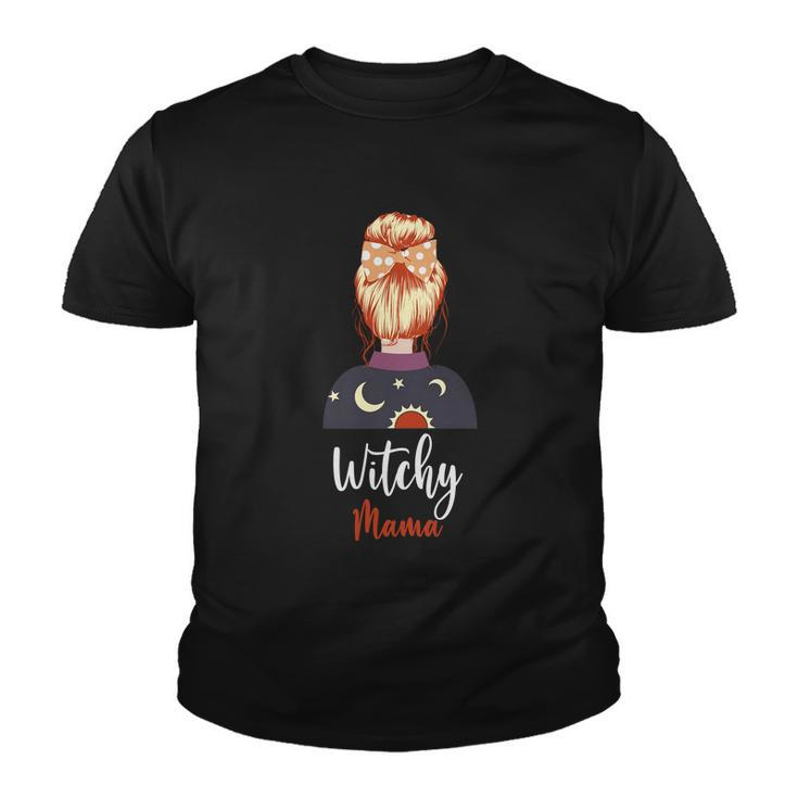 Witchy Mama Funny Halloween Quote Youth T-shirt