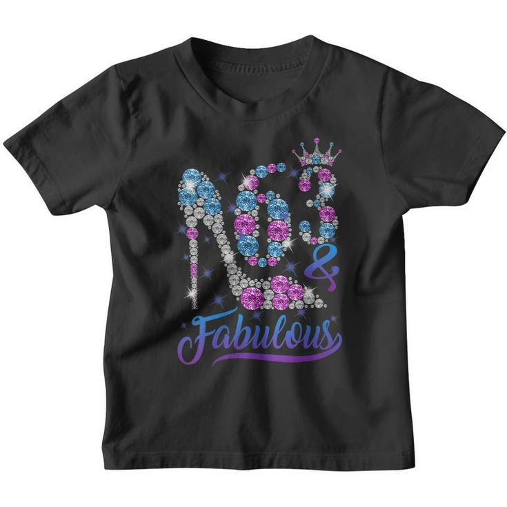 Womens 63 And Fabulous Stepping Into My 63Rd Birthday Gift Womens Youth T-shirt