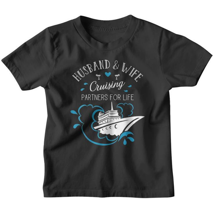 Womens Husband And Wife Cruising Partners For Life Cruise Couples Youth T-shirt