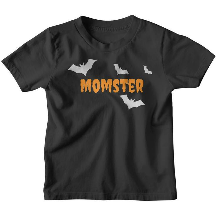 Womens Womens Moms Halloween Momster Youth T-shirt