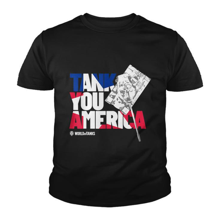 World Of Tanks 4Th Of July Tank You America Youth T-shirt