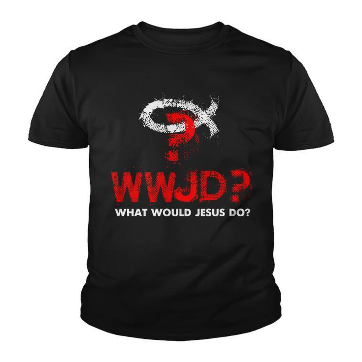 Wwjd What Would Jesus Do Youth T-shirt