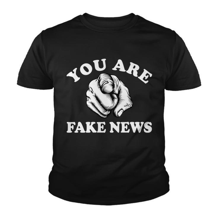 You Are Fake News Funny Trump Political Youth T-shirt