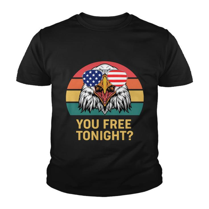 You Free Tonight Bald Eagle Mullet Usa Flag 4Th Of July Gift V2 Youth T-shirt