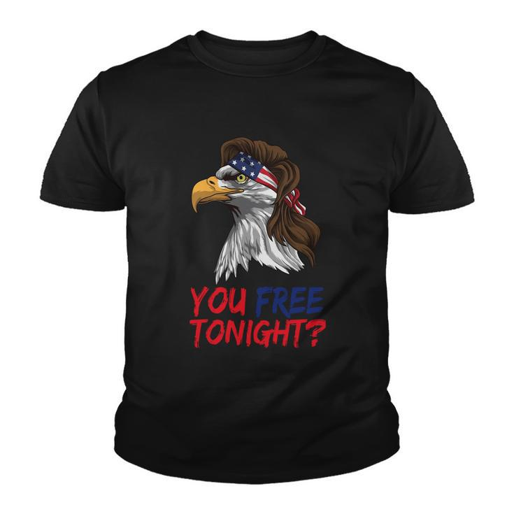 You Free Tonight Bald Eagle Mullet Usa Flag 4Th Of July Gift V3 Youth T-shirt