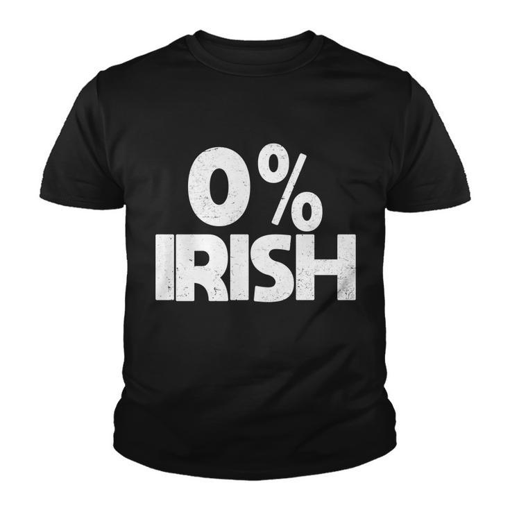 Zero Percent Irish Graphic Design Printed Casual Daily Basic Youth T-shirt - Thegiftio