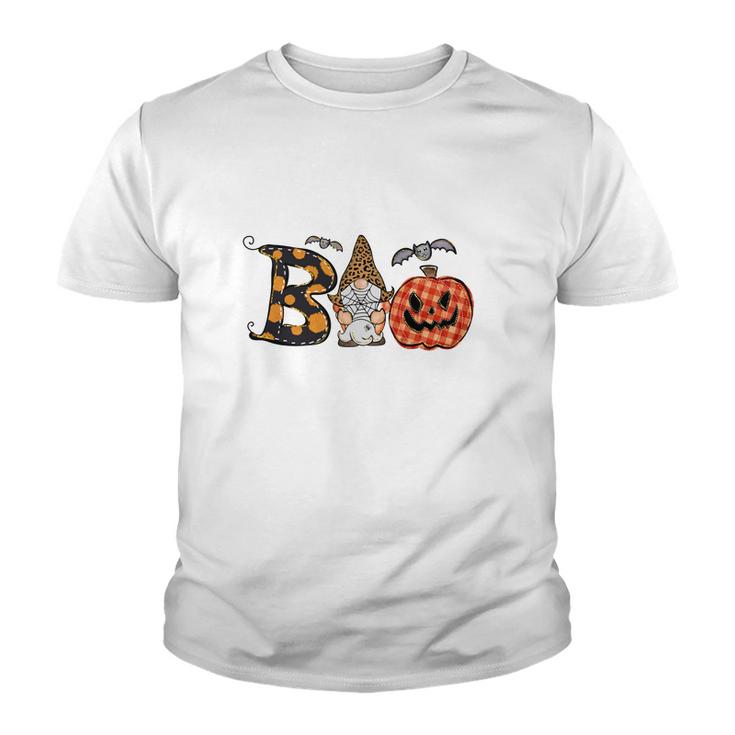 Boo Creww Gnomes Leopard Funny Halloween Youth T-shirt