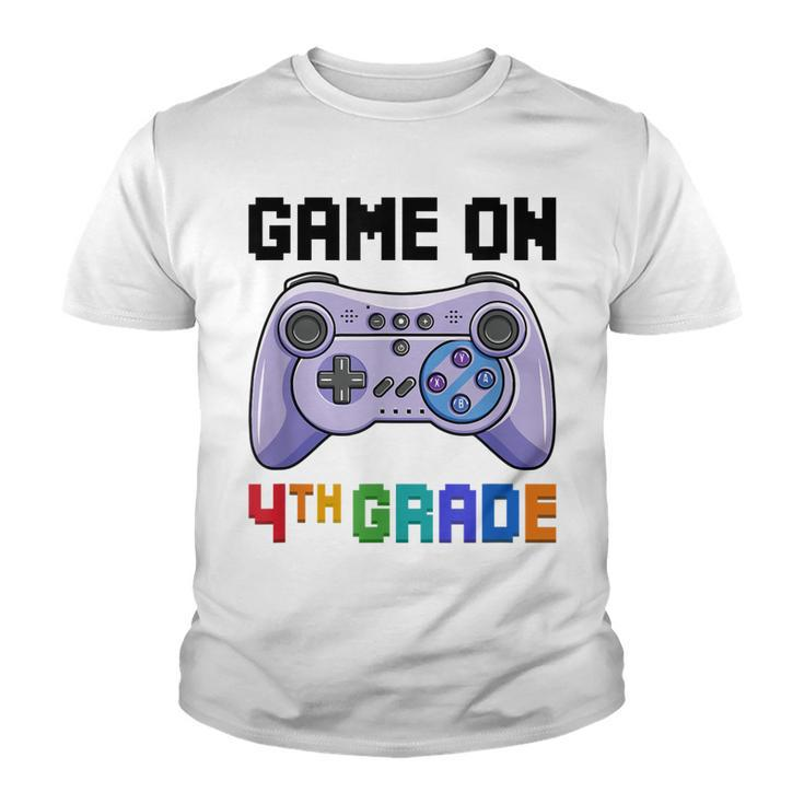Back To School Game On 4Th Grade Gamer First Day Of School  Youth T-shirt