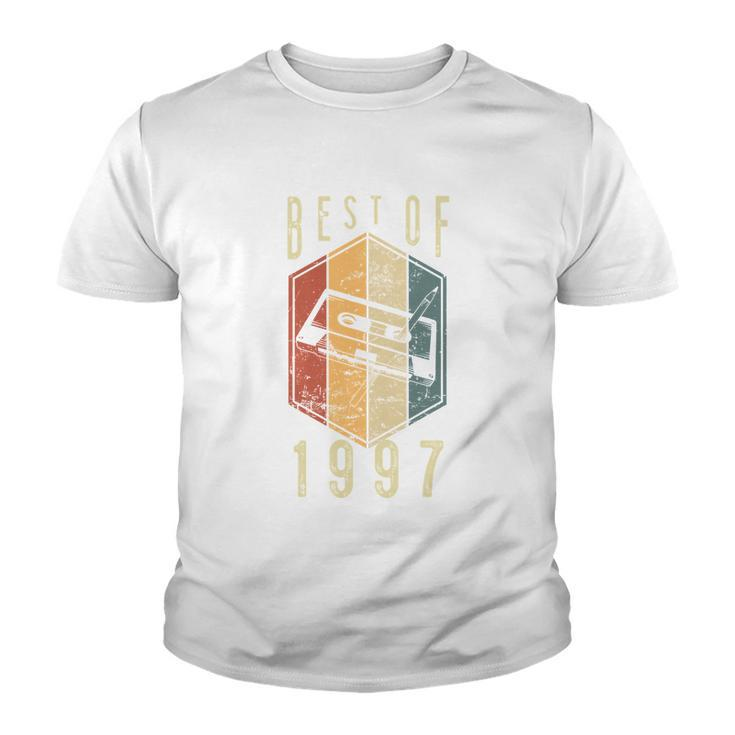 Best Of 1997 25 Year Old Gifts Cassette Tape 25Th Birthday  Youth T-shirt