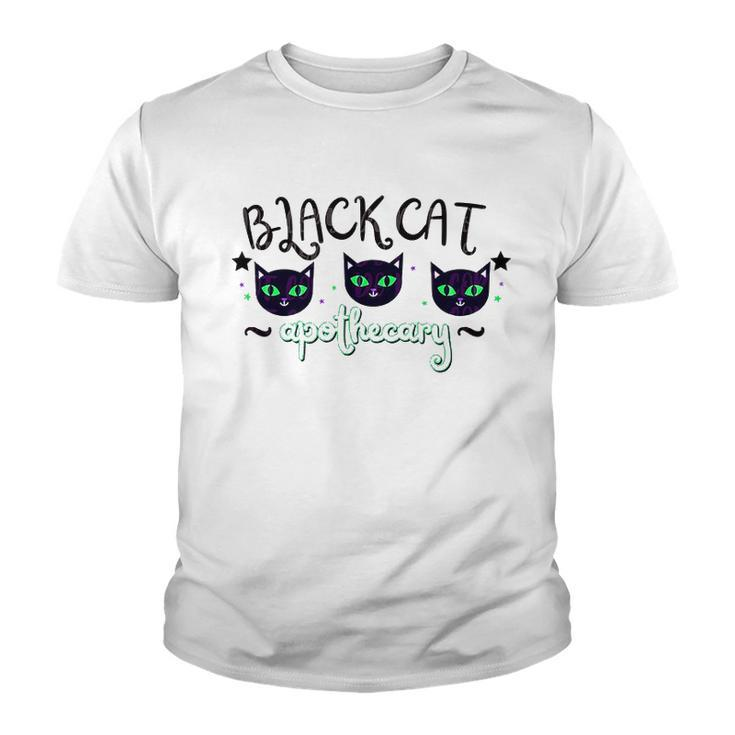 Black Cat Apothecary Halloween Gift Youth T-shirt