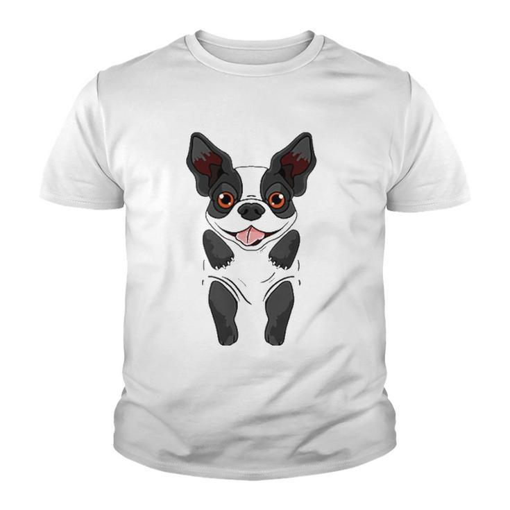 Boston Terrier Design For Dog Lover Youth T-shirt