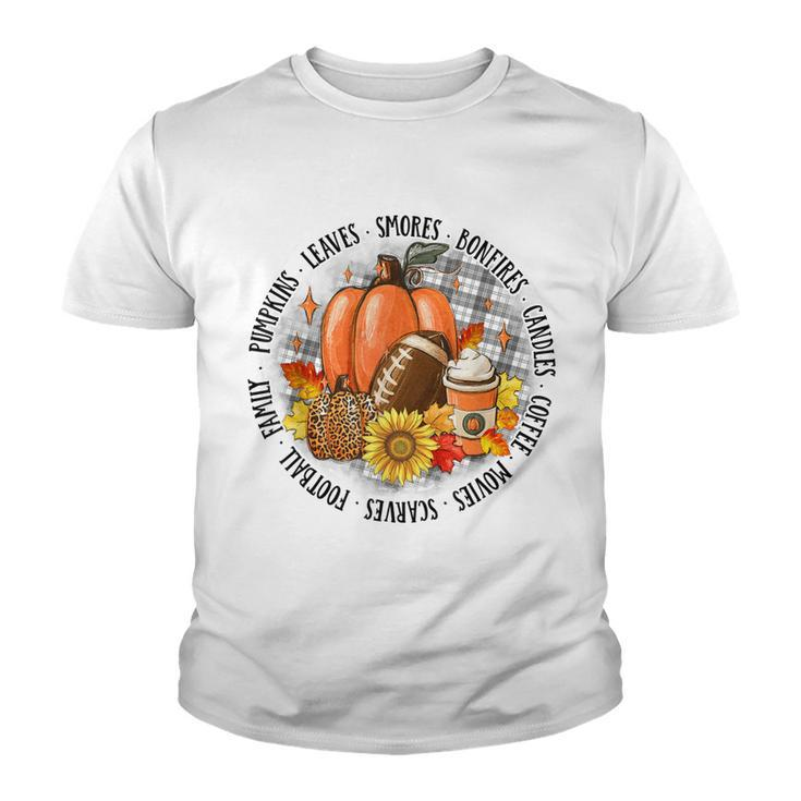 Cute Halloween Autumn Season Vibes For Autumn Lovers  Youth T-shirt