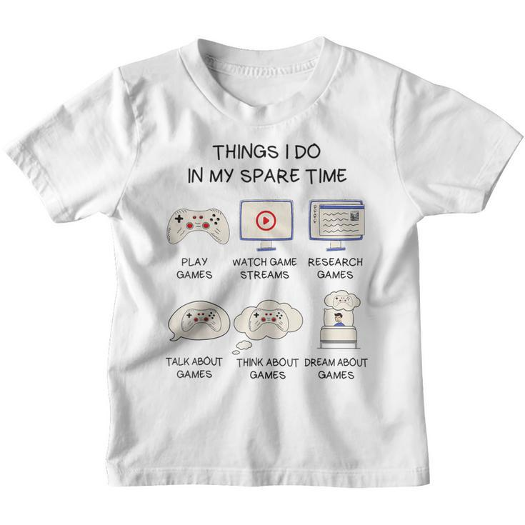 Funny Gamer Things I Do In My Spare Time Gaming  V2 Youth T-shirt